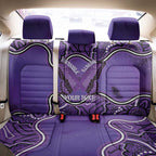 Australia Lupus Awareness Month Personalised Back Car Seat Cover Butterfly Purple Ribbon Invisible Illness Indigenous Art