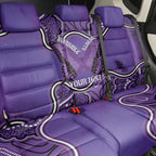 Australia Lupus Awareness Month Personalised Back Car Seat Cover Butterfly Purple Ribbon Invisible Illness Indigenous Art