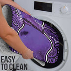 Australia Lupus Awareness Month Personalised Bathroom Set Butterfly Purple Ribbon Invisible Illness Indigenous Art