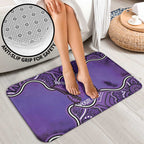 Australia Lupus Awareness Month Personalised Bathroom Set Butterfly Purple Ribbon Invisible Illness Indigenous Art