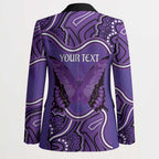 Australia Lupus Awareness Month Personalised Blazer Butterfly Purple Ribbon Invisible Illness Indigenous Art