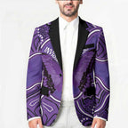 Australia Lupus Awareness Month Personalised Blazer Butterfly Purple Ribbon Invisible Illness Indigenous Art
