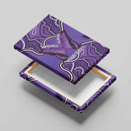 Australia Lupus Awareness Month Personalised Canvas Wall Art Butterfly Purple Ribbon Invisible Illness Indigenous Art