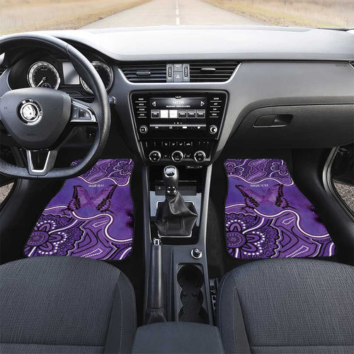 Australia Lupus Awareness Month Personalised Car Mats Butterfly Purple Ribbon Invisible Illness Indigenous Art