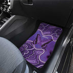 Australia Lupus Awareness Month Personalised Car Mats Butterfly Purple Ribbon Invisible Illness Indigenous Art