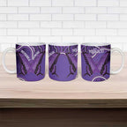 Australia Lupus Awareness Month Personalised Ceramic Mug Butterfly Purple Ribbon Invisible Illness Indigenous Art