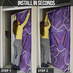 Australia Lupus Awareness Month Personalised Door Cover Butterfly Purple Ribbon Invisible Illness Indigenous Art