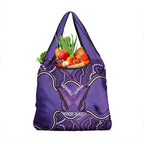 Australia Lupus Awareness Month Personalised Grocery Bag Butterfly Purple Ribbon Invisible Illness Indigenous Art