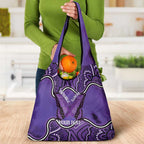 Australia Lupus Awareness Month Personalised Grocery Bag Butterfly Purple Ribbon Invisible Illness Indigenous Art