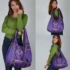 Australia Lupus Awareness Month Personalised Grocery Bag Butterfly Purple Ribbon Invisible Illness Indigenous Art