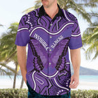 Australia Lupus Awareness Month Personalised Hawaiian Shirt Butterfly Purple Ribbon Invisible Illness Indigenous Art
