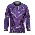 Australia Lupus Awareness Month Personalised Hockey Jersey Butterfly Purple Ribbon Invisible Illness Indigenous Art