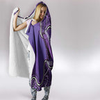 Australia Lupus Awareness Month Personalised Hooded Blanket Butterfly Purple Ribbon Invisible Illness Indigenous Art