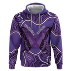 Australia Lupus Awareness Month Personalised Hoodie Butterfly Purple Ribbon Invisible Illness Indigenous Art
