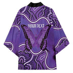 Australia Lupus Awareness Month Personalised Kimono Butterfly Purple Ribbon Invisible Illness Indigenous Art