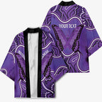 Australia Lupus Awareness Month Personalised Kimono Butterfly Purple Ribbon Invisible Illness Indigenous Art