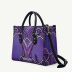 Australia Lupus Awareness Month Personalised Leather Bag Butterfly Purple Ribbon Invisible Illness Indigenous Art