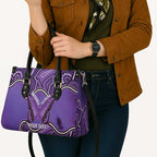 Australia Lupus Awareness Month Personalised Leather Bag Butterfly Purple Ribbon Invisible Illness Indigenous Art