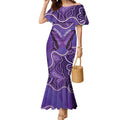 Australia Lupus Awareness Month Personalised Mermaid Dress Butterfly Purple Ribbon Invisible Illness Indigenous Art