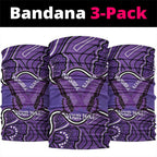 Australia Lupus Awareness Month Personalised Neck Gaiter Butterfly Purple Ribbon Invisible Illness Indigenous Art