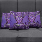 Australia Lupus Awareness Month Personalised Pillow Cover Butterfly Purple Ribbon Invisible Illness Indigenous Art