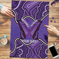 Australia Lupus Awareness Month Personalised Puzzle Butterfly Purple Ribbon Invisible Illness Indigenous Art