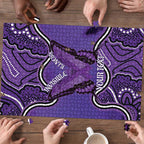 Australia Lupus Awareness Month Personalised Puzzle Butterfly Purple Ribbon Invisible Illness Indigenous Art