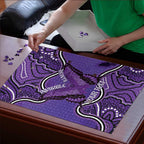 Australia Lupus Awareness Month Personalised Puzzle Butterfly Purple Ribbon Invisible Illness Indigenous Art
