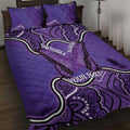 Australia Lupus Awareness Month Personalised Quilt Bed Set Butterfly Purple Ribbon Invisible Illness Indigenous Art