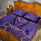 Australia Lupus Awareness Month Personalised Quilt Bed Set Butterfly Purple Ribbon Invisible Illness Indigenous Art