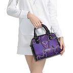 Australia Lupus Awareness Month Personalised Shoulder Handbag Butterfly Purple Ribbon Invisible Illness Indigenous Art