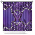 Australia Lupus Awareness Month Personalised Shower Curtain Butterfly Purple Ribbon Invisible Illness Indigenous Art