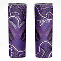 Australia Lupus Awareness Month Personalised Skinny Tumbler Butterfly Purple Ribbon Invisible Illness Indigenous Art