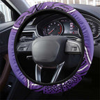 Australia Lupus Awareness Month Steering Wheel Cover Butterfly Purple Ribbon Invisible Illness Indigenous Art