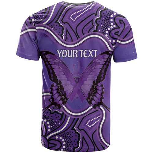Australia Lupus Awareness Month Personalised T Shirt Butterfly Purple Ribbon Invisible Illness Indigenous Art