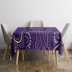 Australia Lupus Awareness Month Personalised Tablecloth Butterfly Purple Ribbon Invisible Illness Indigenous Art