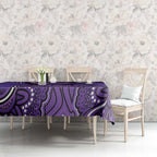 Australia Lupus Awareness Month Personalised Tablecloth Butterfly Purple Ribbon Invisible Illness Indigenous Art