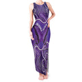 Australia Lupus Awareness Month Personalised Tank Maxi Dress Butterfly Purple Ribbon Invisible Illness Indigenous Art