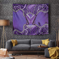Australia Lupus Awareness Month Personalised Tapestry Butterfly Purple Ribbon Invisible Illness Indigenous Art
