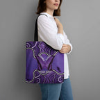 Australia Lupus Awareness Month Personalised Tote Bag Butterfly Purple Ribbon Invisible Illness Indigenous Art
