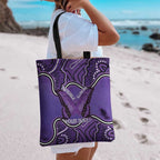 Australia Lupus Awareness Month Personalised Tote Bag Butterfly Purple Ribbon Invisible Illness Indigenous Art