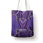 Australia Lupus Awareness Month Personalised Tote Bag Butterfly Purple Ribbon Invisible Illness Indigenous Art