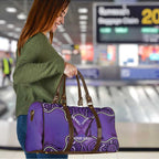 Australia Lupus Awareness Month Personalised Travel Bag Butterfly Purple Ribbon Invisible Illness Indigenous Art