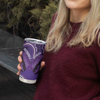 Australia Lupus Awareness Month Personalised Tumbler Cup Butterfly Purple Ribbon Invisible Illness Indigenous Art