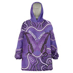 Australia Lupus Awareness Month Personalised Wearable Blanket Hoodie Butterfly Purple Ribbon Invisible Illness Indigenous Art