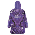 Australia Lupus Awareness Month Personalised Wearable Blanket Hoodie Butterfly Purple Ribbon Invisible Illness Indigenous Art