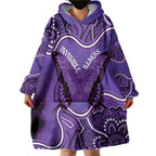 Australia Lupus Awareness Month Personalised Wearable Blanket Hoodie Butterfly Purple Ribbon Invisible Illness Indigenous Art