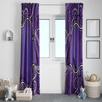 Australia Lupus Awareness Month Personalised Window Curtain Butterfly Purple Ribbon Invisible Illness Indigenous Art