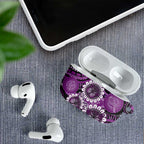 Australia Indigenous Butterflies Personalised AirPods Case Lupus Awareness Purple Ribbon Aboriginal Art