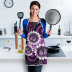 Australia Indigenous Butterflies Personalised Apron Lupus Awareness Purple Ribbon Aboriginal Art